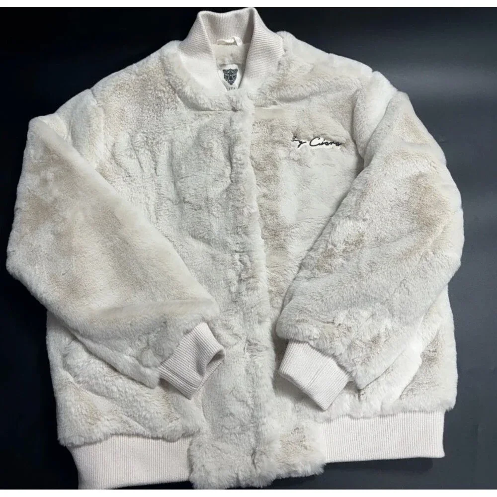 Ciara Love Is The Answer Faux Fur Jacket Xs - Picture 4 of 7